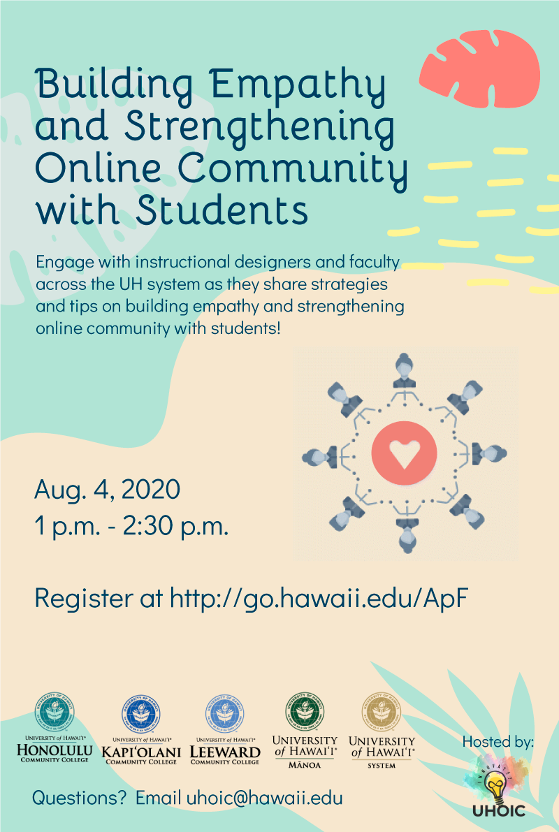 Building Empathy and Strengthening Online Community with Students Flyer
