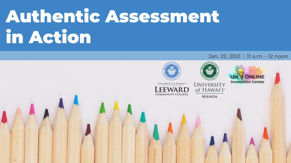 Authentic Assessment in Action Flyer