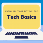 Kapi'olani Community College Tech Basics flyer
