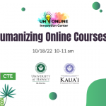 Humanizing Online Courses Flyer