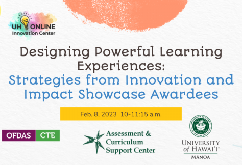 Designing Powerful Learning Experiences_ Strategies from Innovation and Impact Showcase Awardees Webinar Flyer