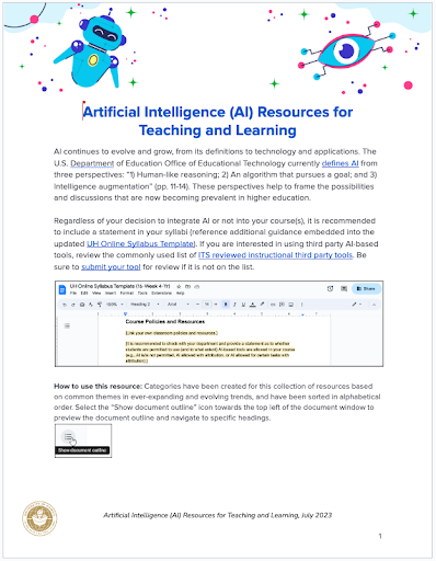 Artificial Intelligence Resources for Teaching and Learning screenshot