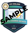 Sample of Course Design Badge